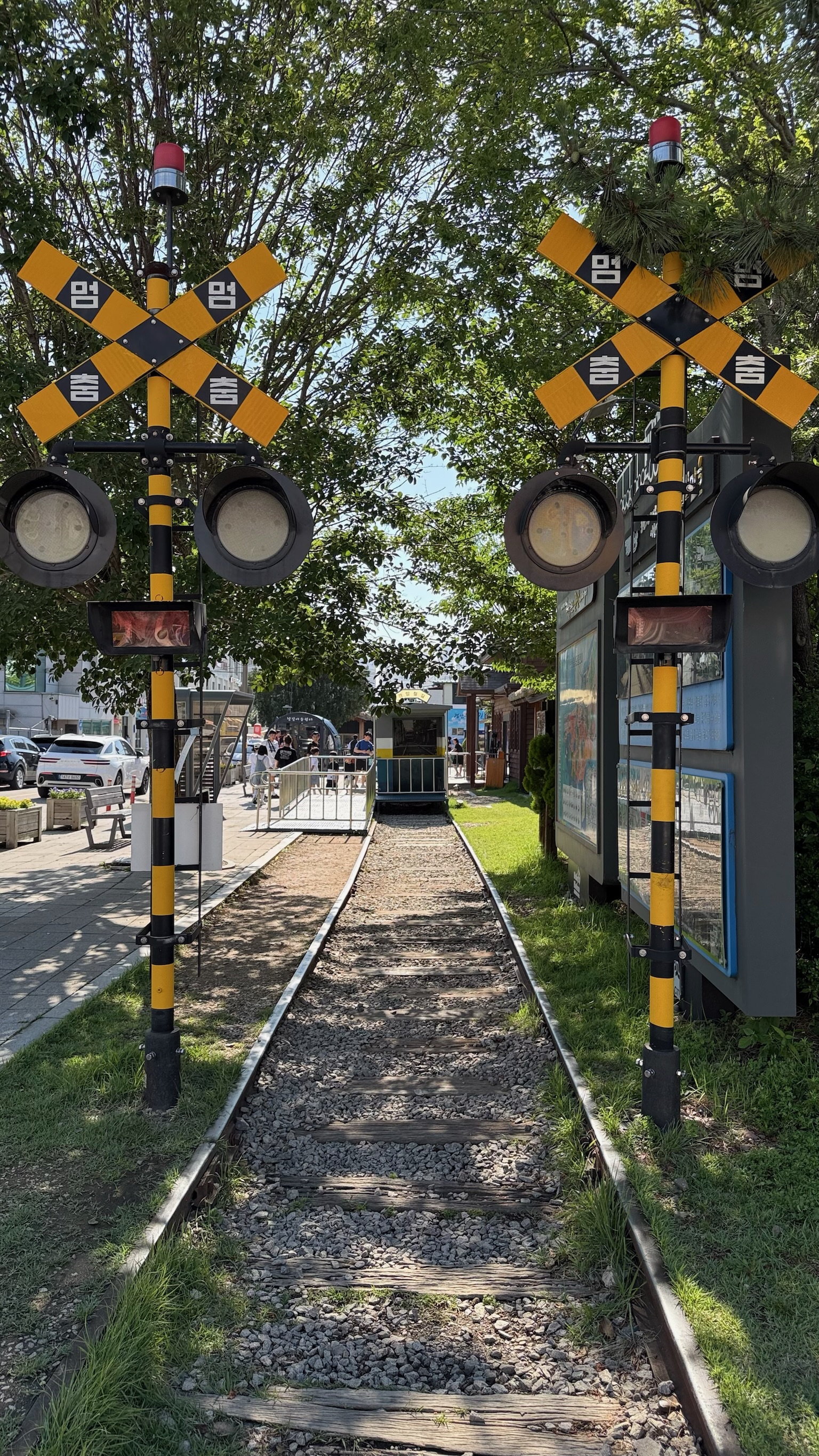 Railway village entrance